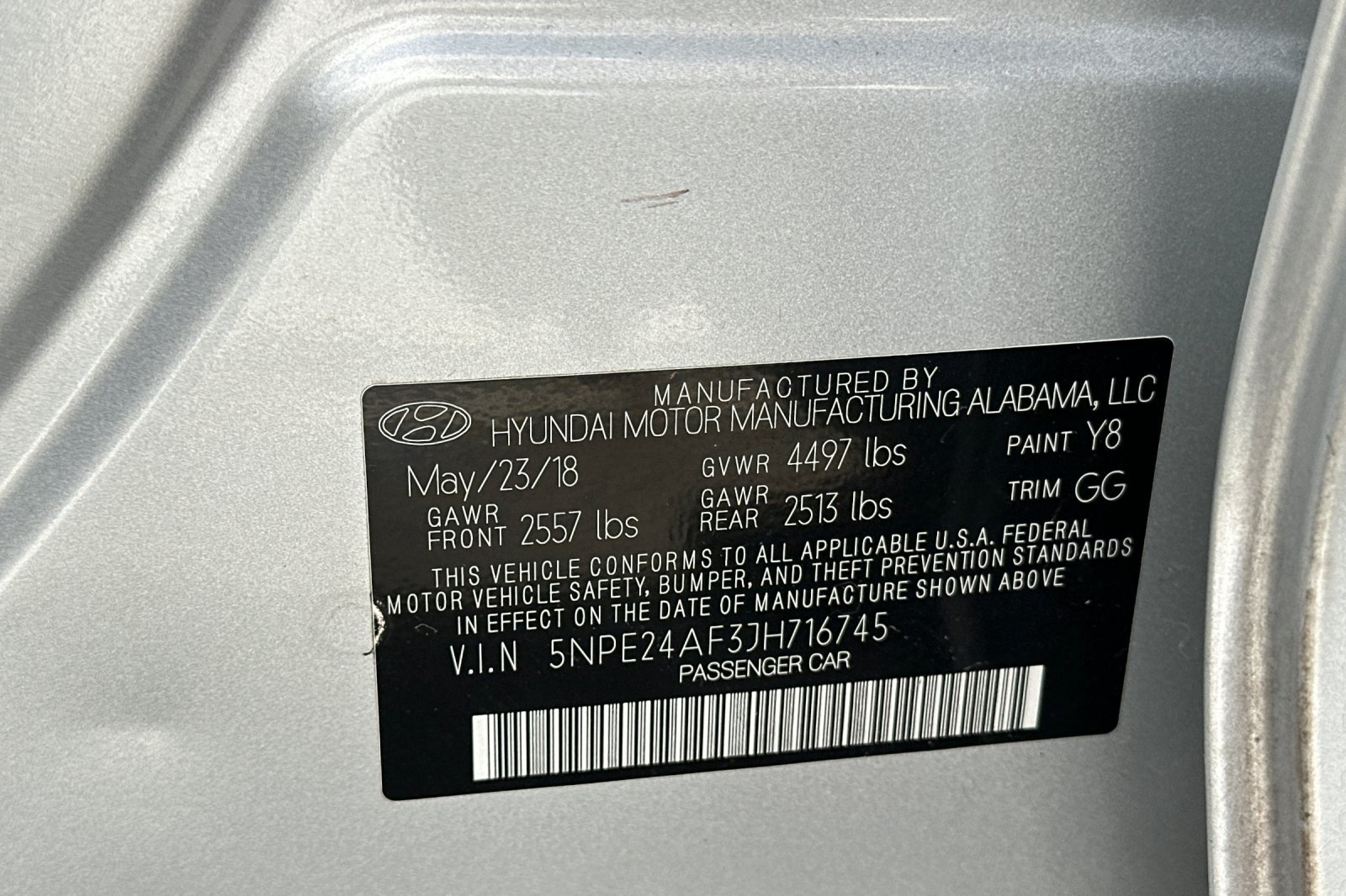 Used 2018 Silver Hyundai SE image 32