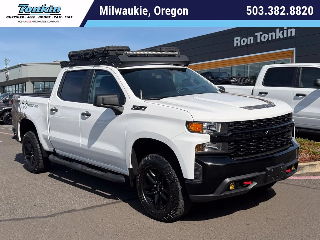 Used 2021 White Chevrolet Custom Trail Boss image 1
