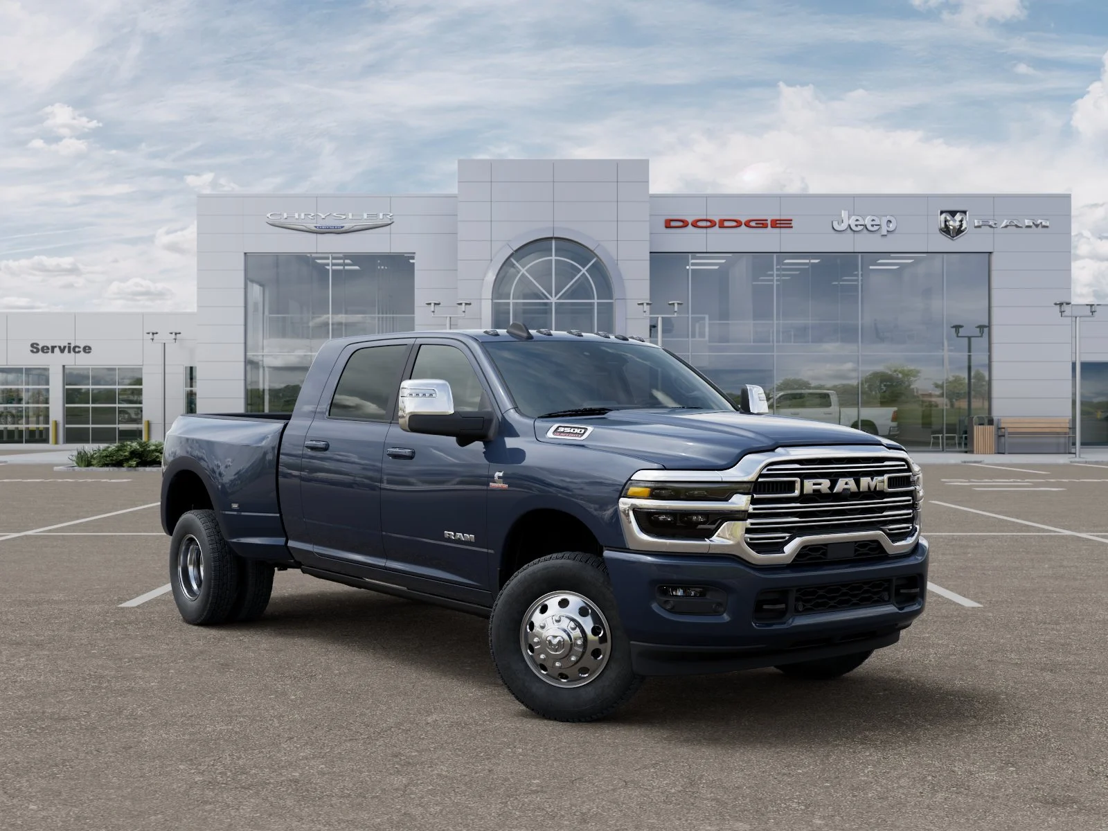 New 2026 Forged Blue Metallic Exterior Paint RAM Laramie image 15