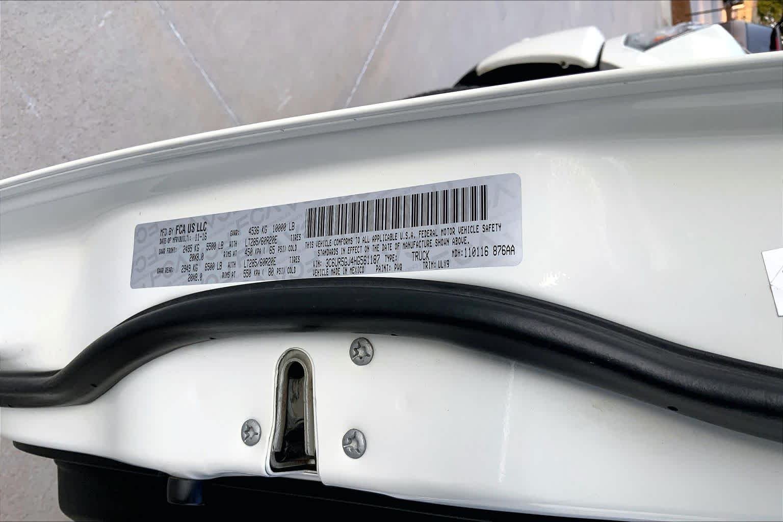 Used 2017 Pearl White Ram Limited image 34