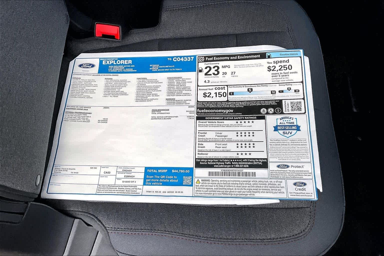 New 2026 Space White Metallic Ford Active image 20