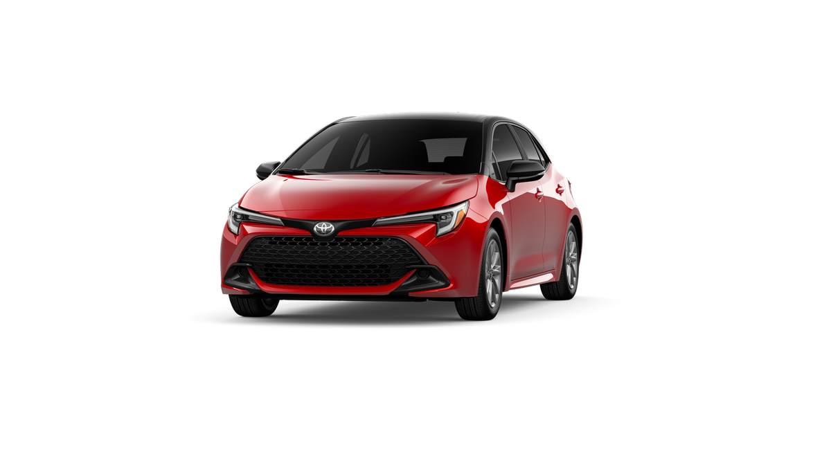 New 2027 Finish Line Red with Black roof Toyota SE image 18