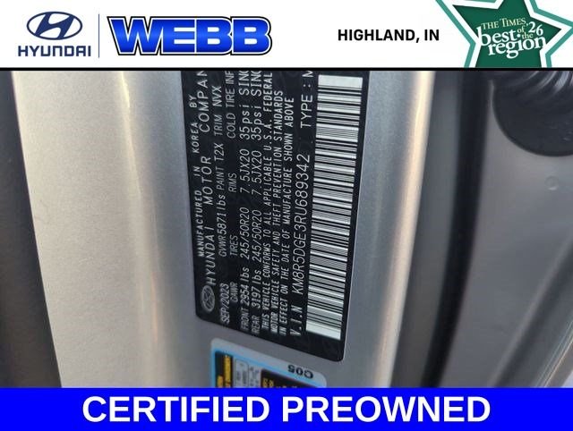 Certified Used 2023 Silver Hyundai SE image 34