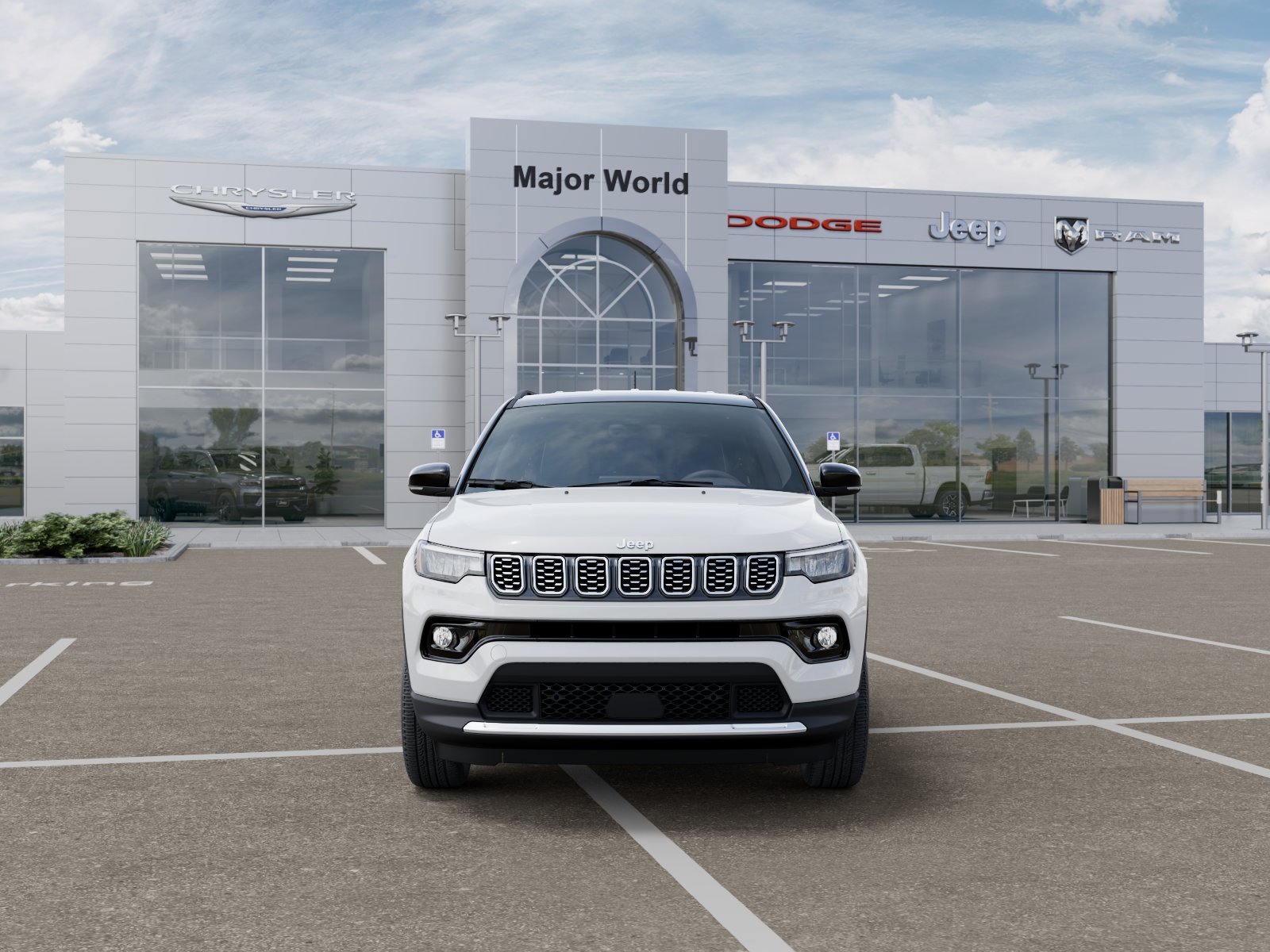 New 2026 Bright White Clear-Coat Exterior Paint Jeep Limited image 6