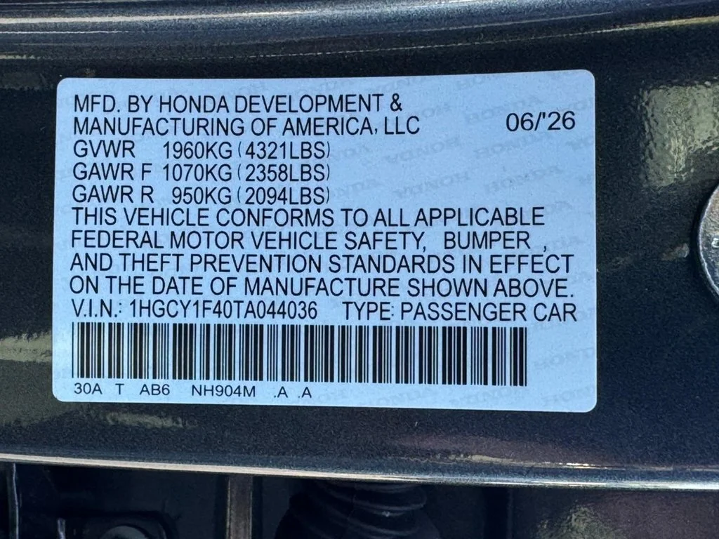 Certified Used 2026 Metorite Gr Met Honda SE image 24