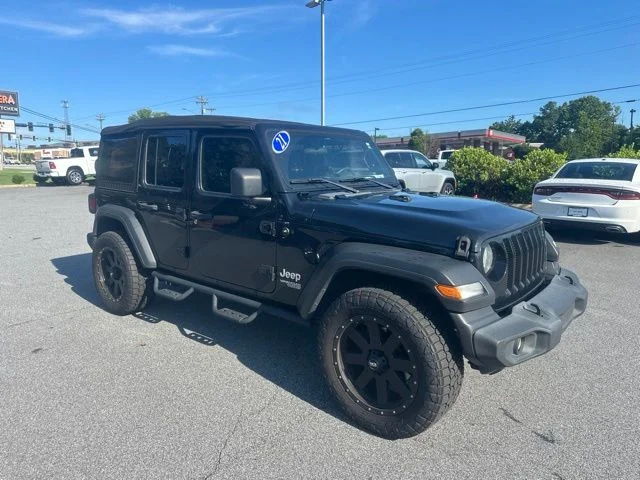 Used 2021 Black Jeep Unlimited Sport image 1
