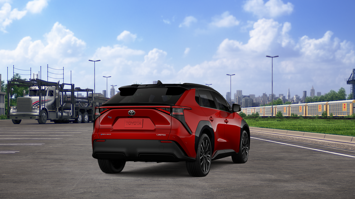 New 2026 Supersonic Red with Midnight Black Metallic roof Toyota Limited image 9