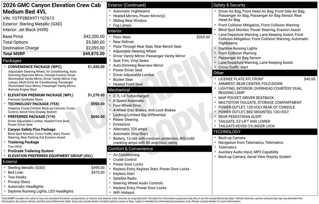 2026 GMC Canyon Elevation - Photo 16