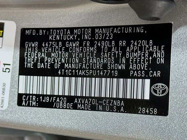 Certified Pre-Owned 2023 Toyota Camry LE