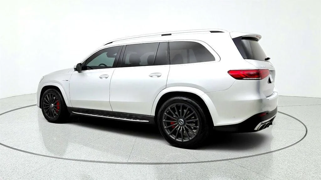 Used 2021 Iridium Silver Metallic Mercedes-Benz AMG® GLS 63 4MATIC+ SUV w/ Carbon Fiber Trim & Captain