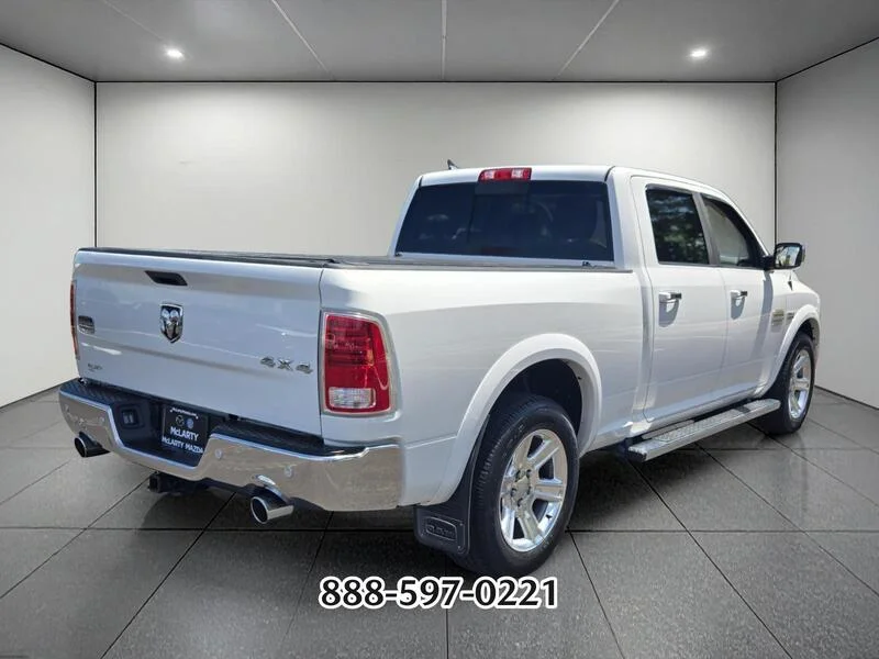 Used 2016 Bright White Clearcoat RAM LARAMIE LONGHORN image 5