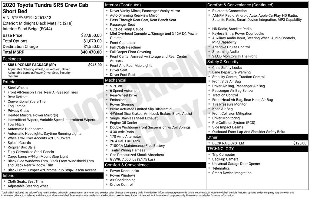Used 2020  Toyota SR5 image 2