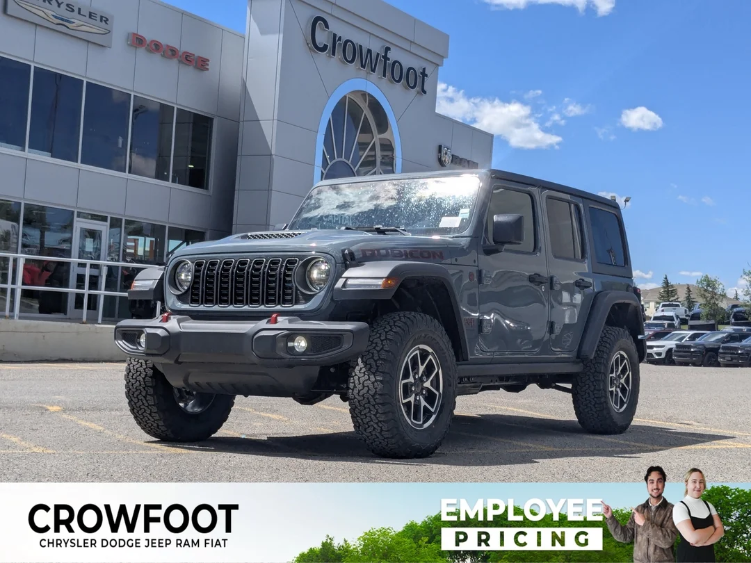 New 2026 Dark blue Jeep Rubicon - - 4x4 - 8-Spd Auto - Nappa Leather Seats - Black Freedom Top - Convenience Grp & More! image 1
