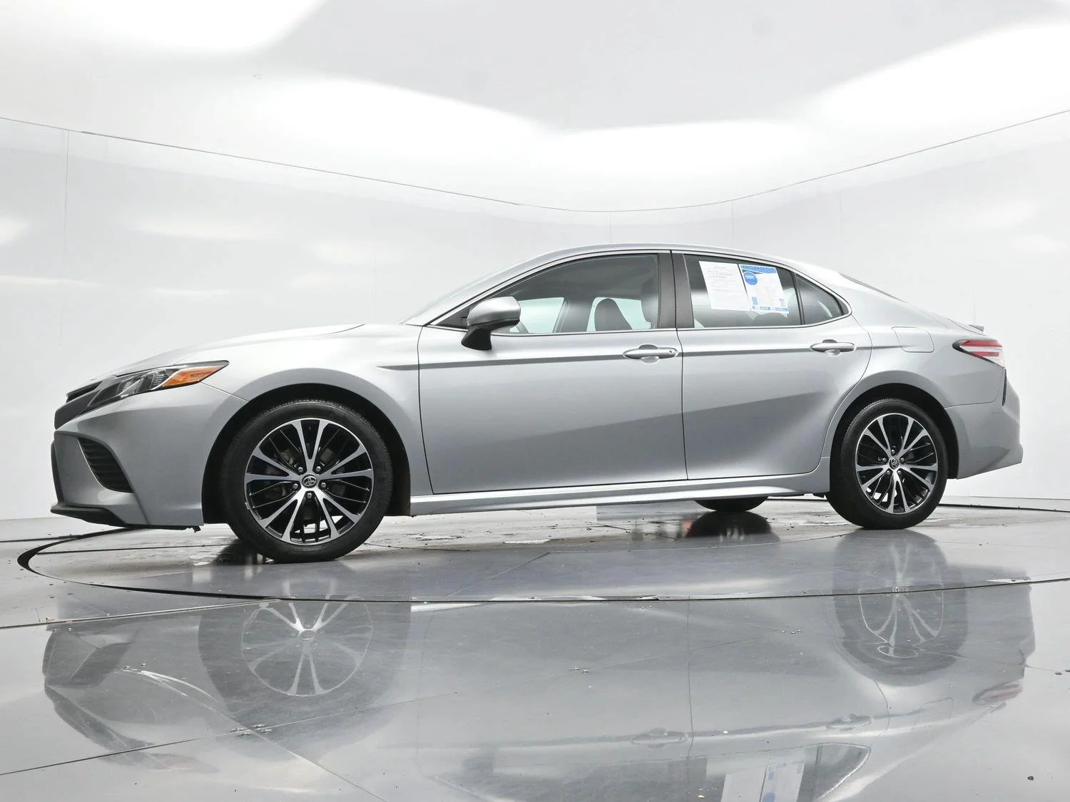 Used 2020 Celestial Silver Metallic Toyota SE image 47