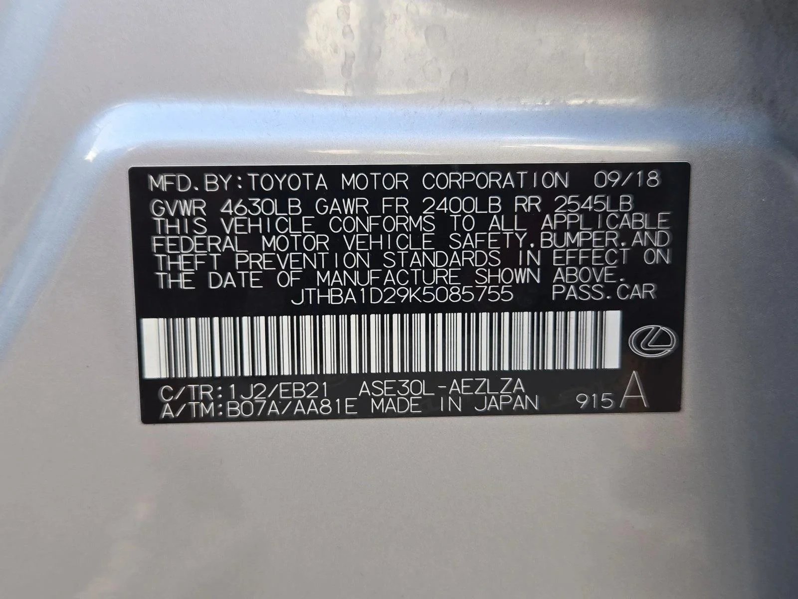 Certified Used 2019 Liquid Platinum Lexus IS 300 image 25