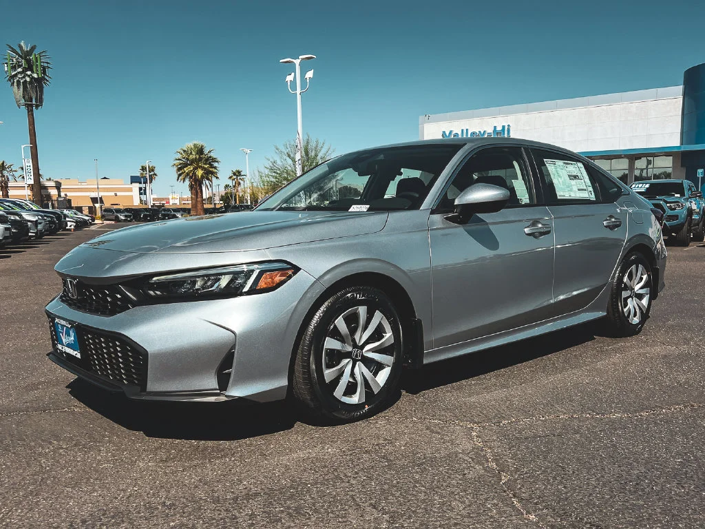 New 2026 Solar Silver Metallic Honda LX image 5