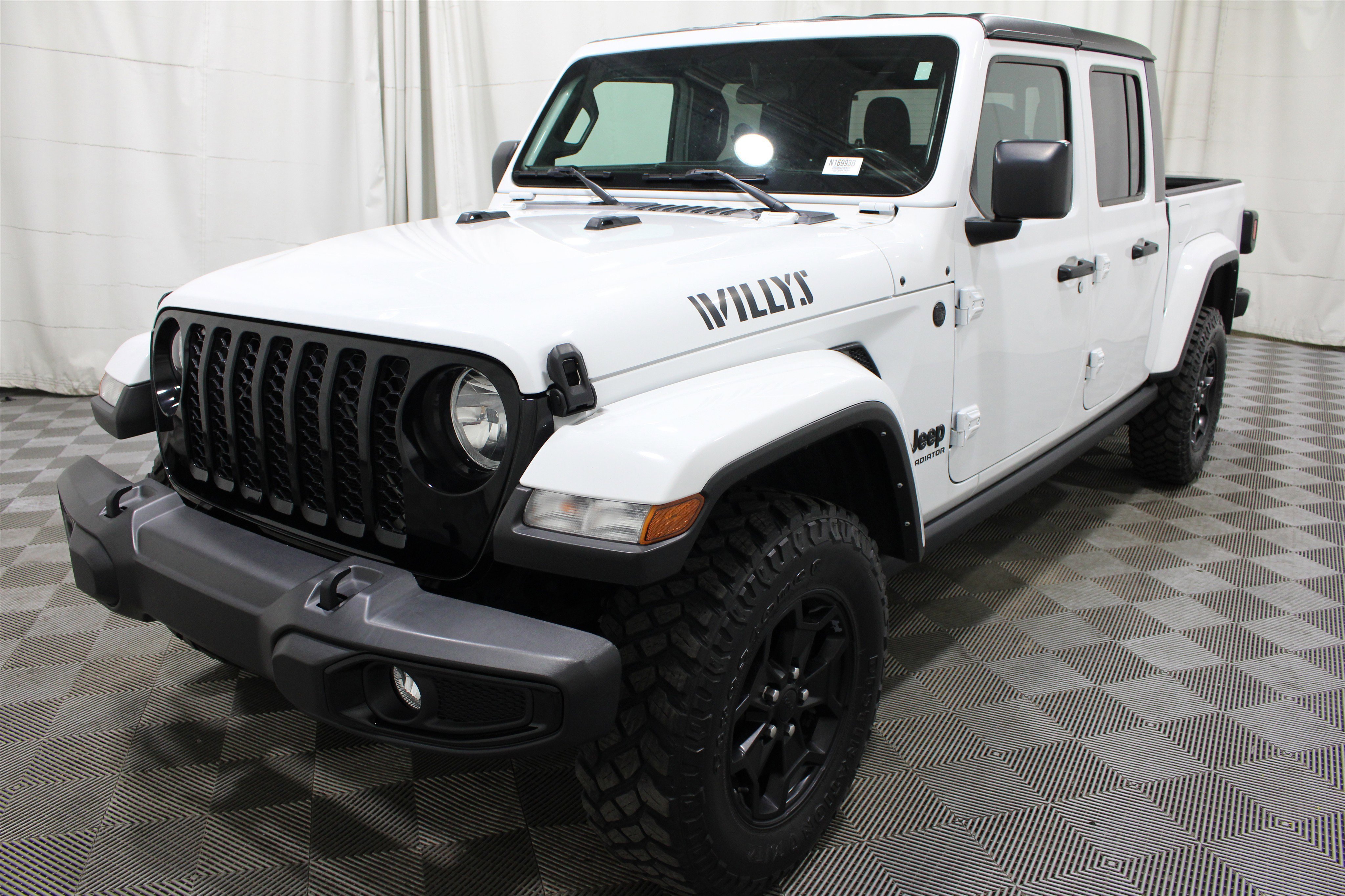 Used 2021 Bright White Clearcoat Jeep Willys image 32