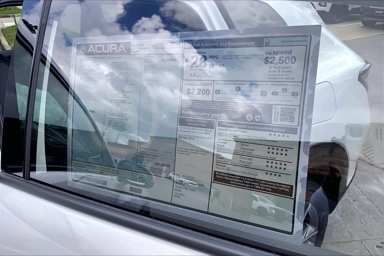 New 2026 Platinum White Pearl Acura  image 22