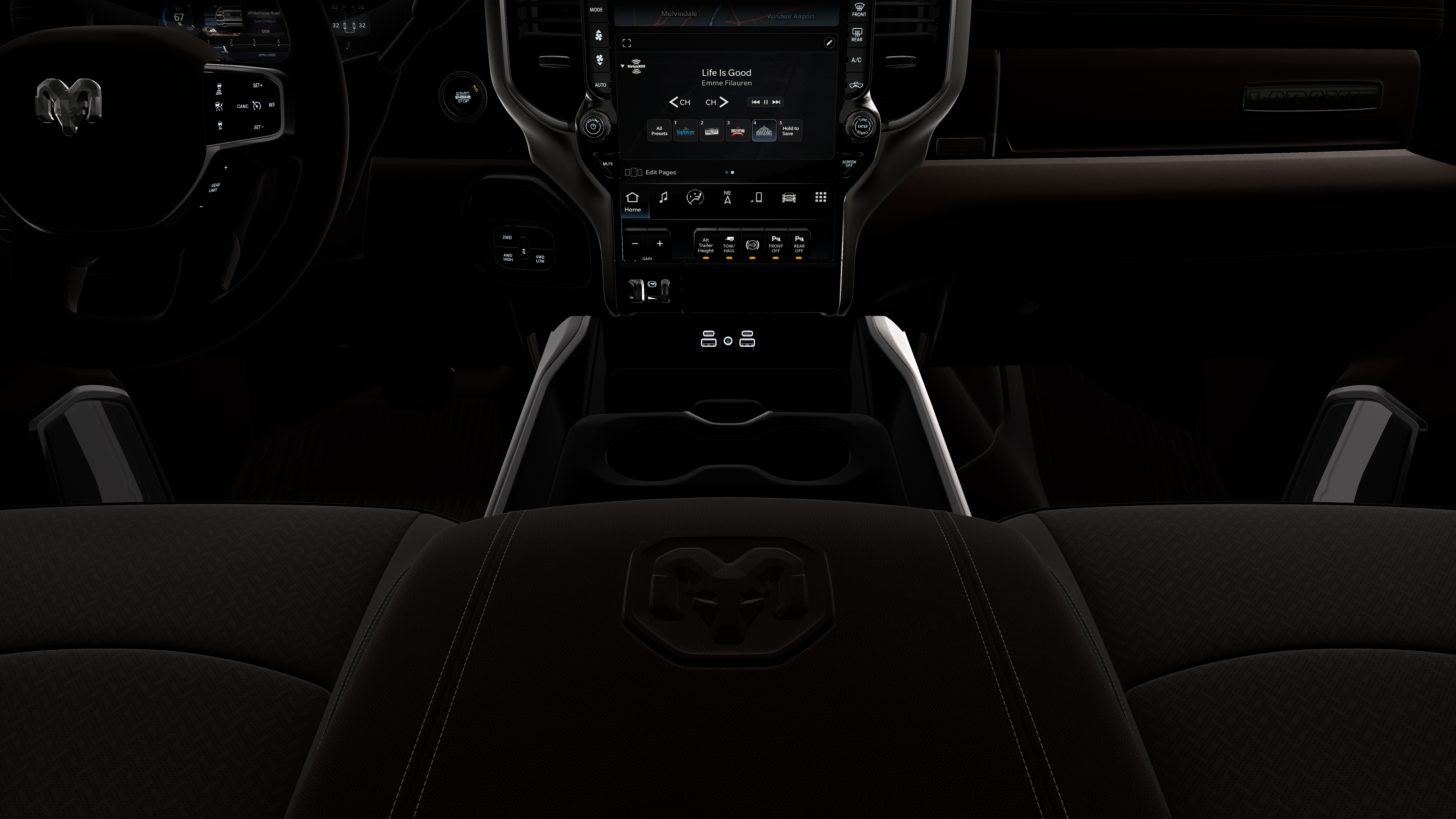 New 2026 Bright White Clear-Coat Exterior Paint RAM LARAMIE image 17