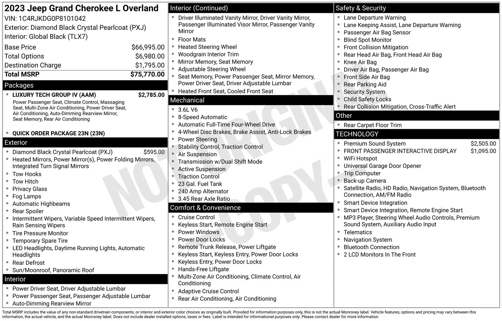 Used 2023 Black Jeep Overland image 7