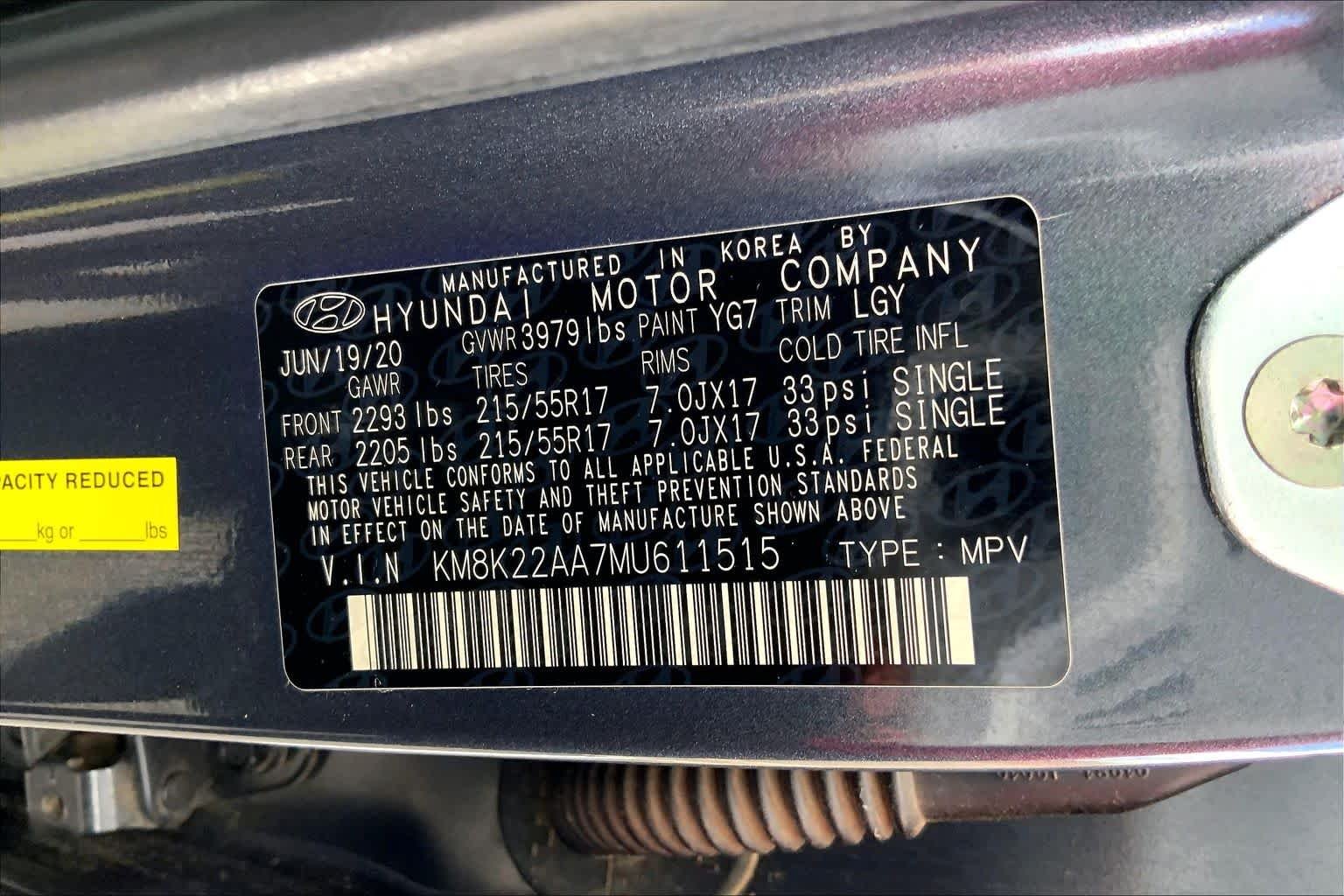 Used 2021 Thunder Gray Hyundai SEL image 29