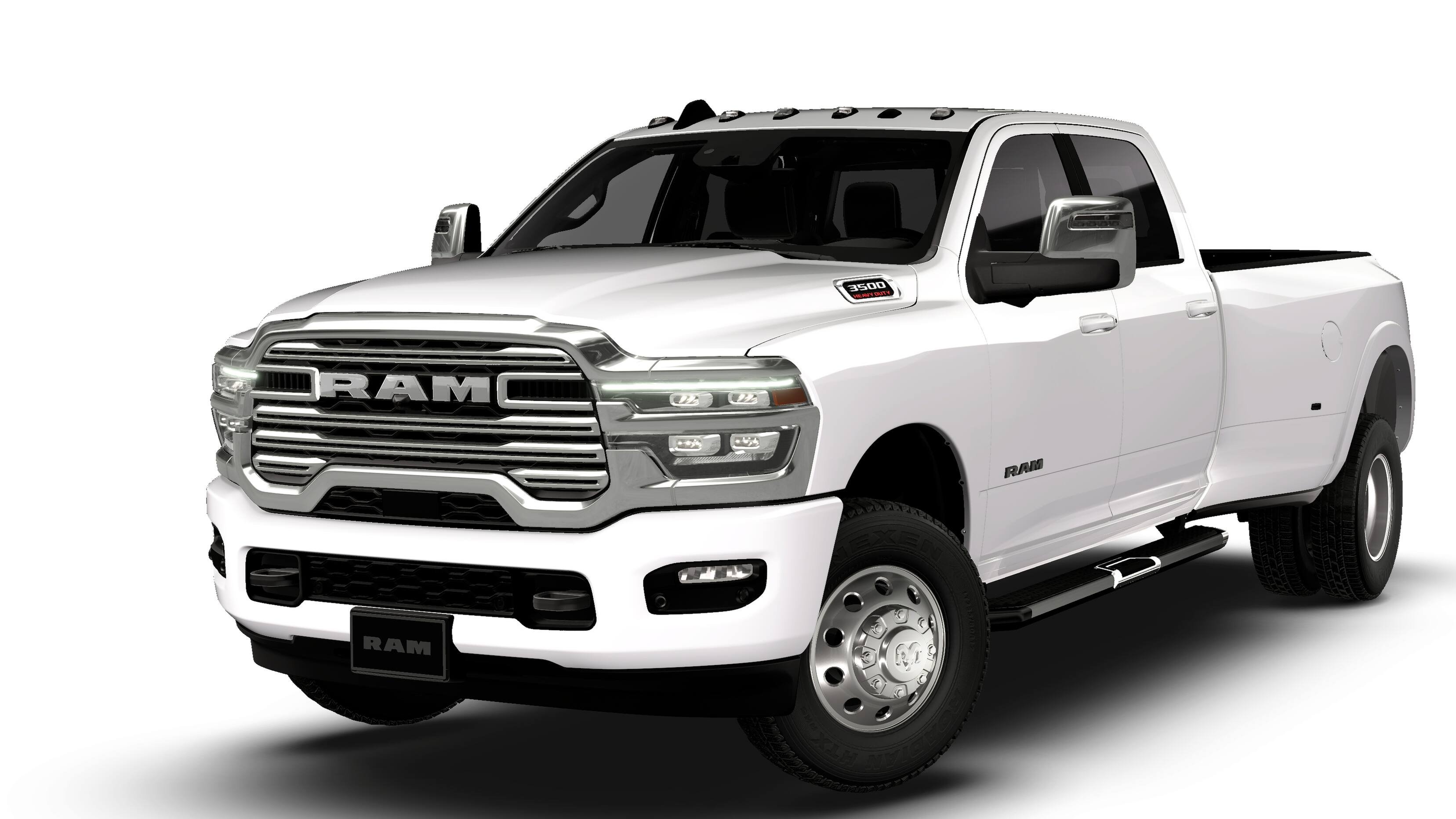 New 2026 Bright White Clear-Coat Exterior Paint RAM Laramie image 13