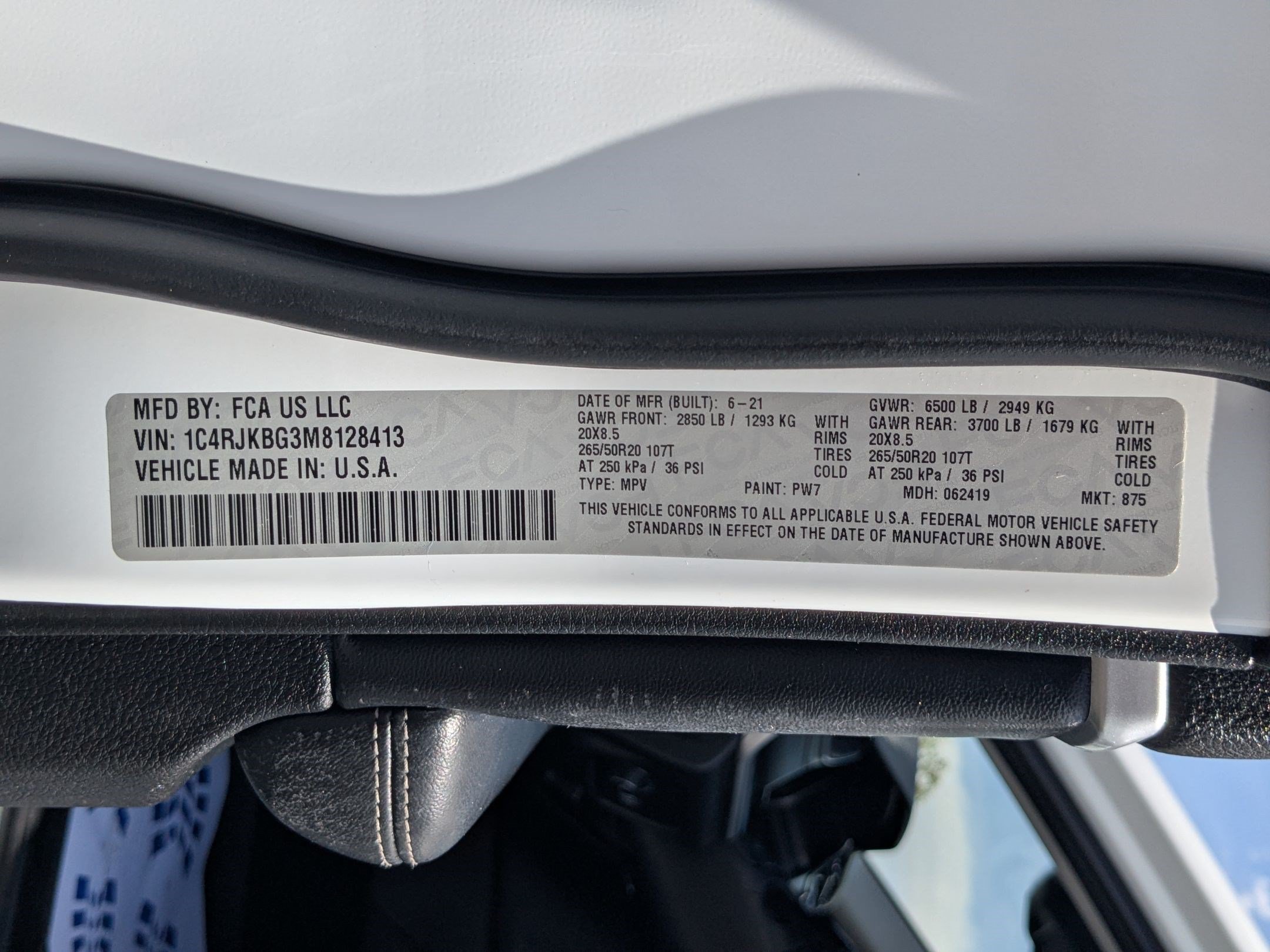 Used 2021 Bright White Clearcoat Jeep Limited image 38