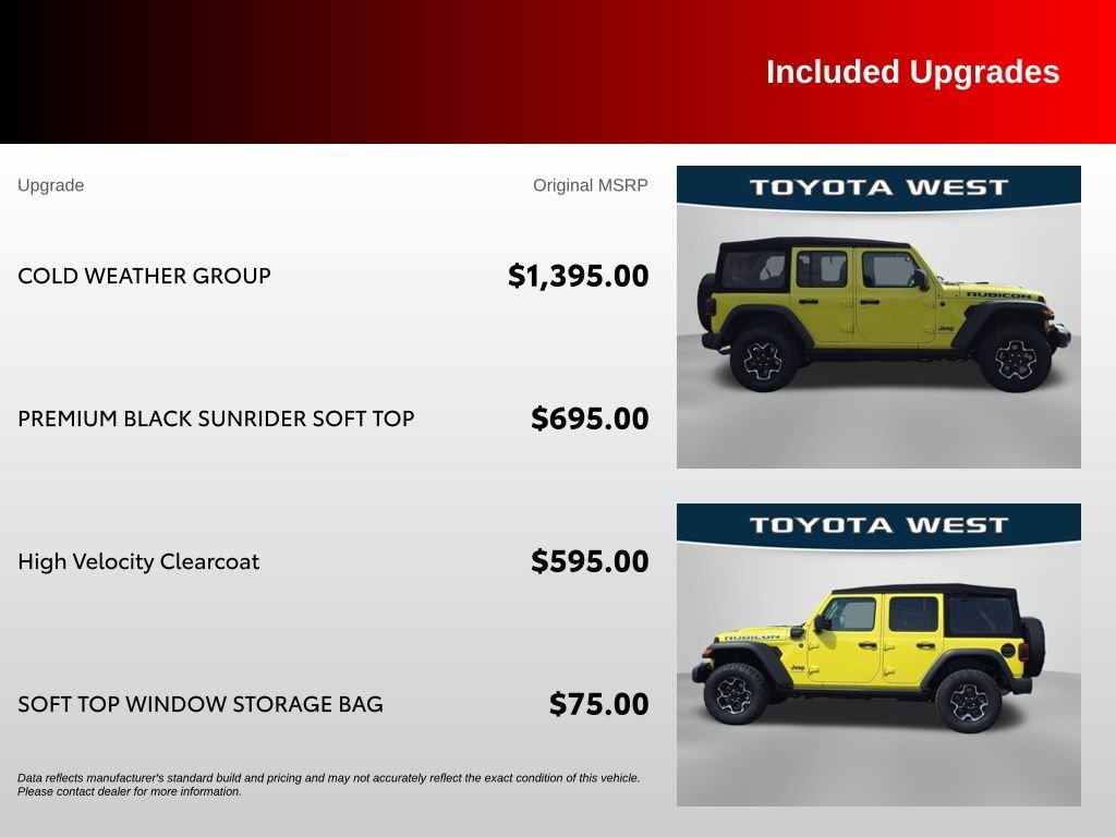 Used 2023 Yellow Jeep Rubicon 4xe image 37