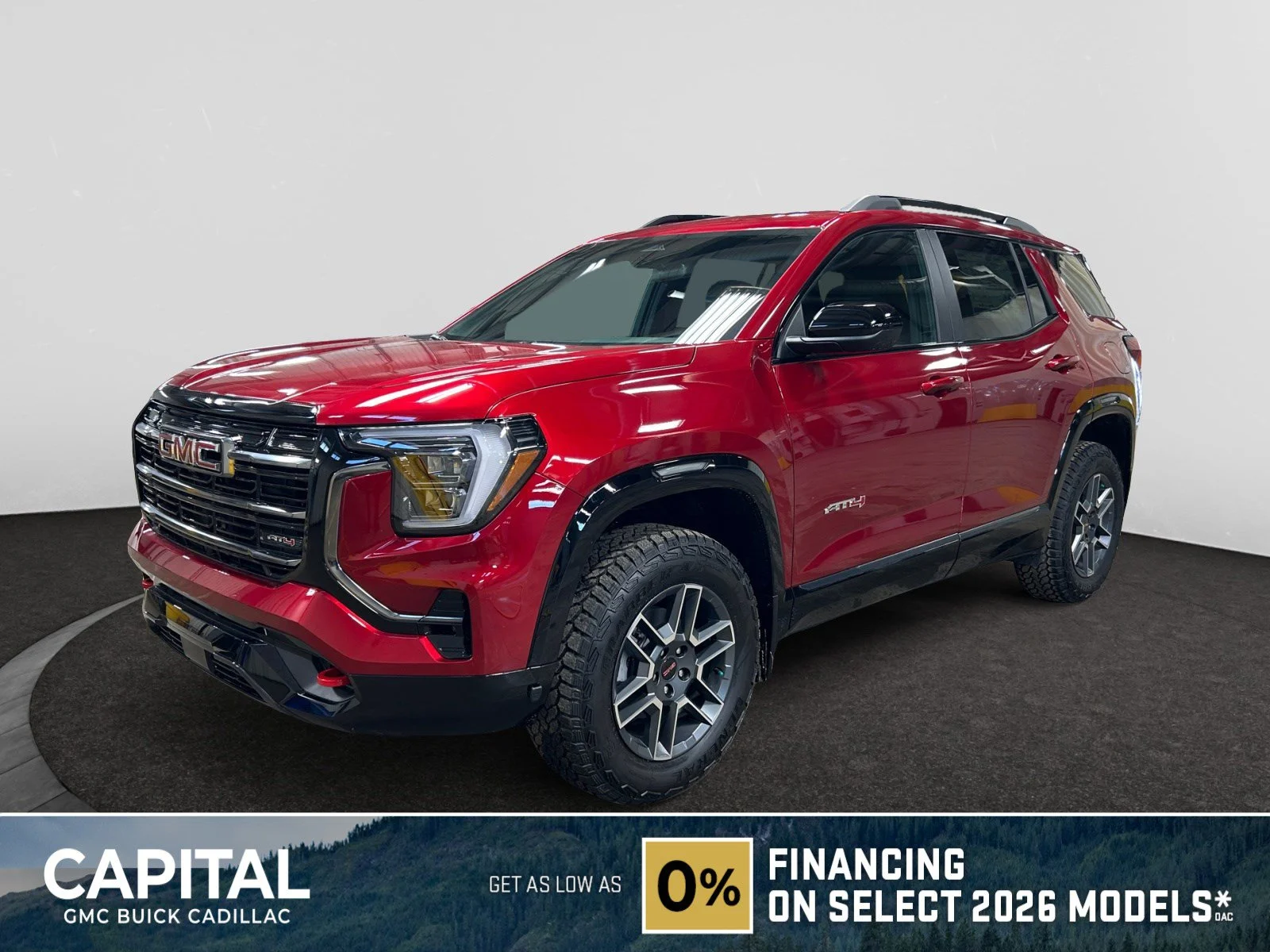 New 2026 Volcanic Red Tintcoat GMC AWD AT4 image 1