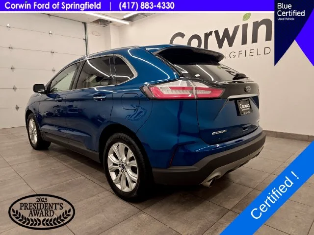 Certified Used 2020 Atlas Blue Metallic Ford Titanium image 4
