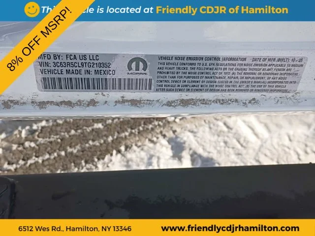 New 2026 Bright White Clear-Coat Exterior Paint RAM Tradesman image 10