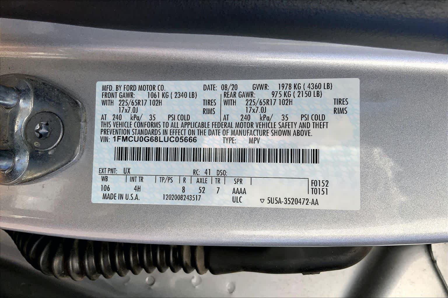 Used 2020 Ingot Silver Metallic Ford SE image 36