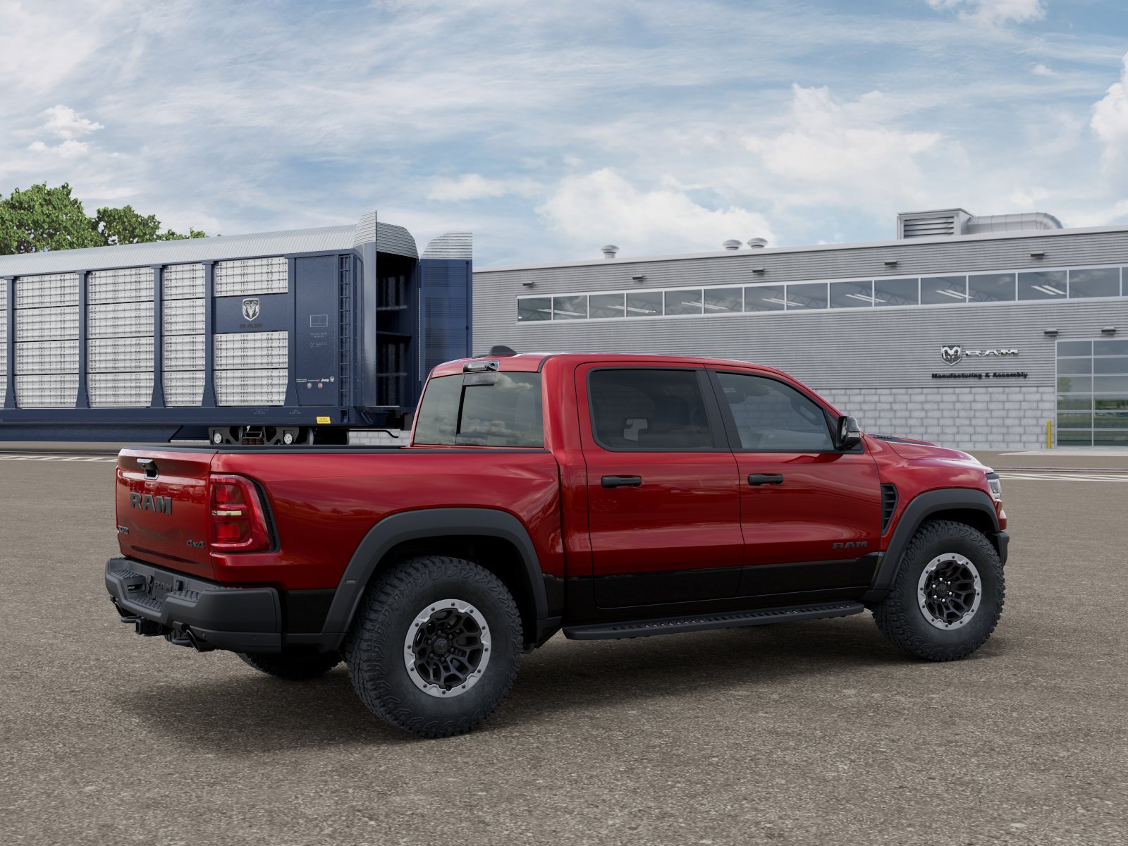 New 2026 Molten Red Pearl-Coat Exterior Paint RAM RHO image 2
