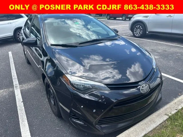 Used 2018 Toyota Corolla LE with VIN 2T1BURHE0JC122091 for sale in Davenport, FL