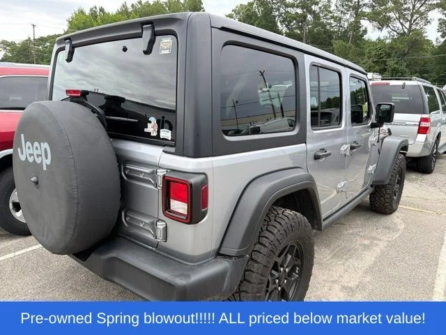 Used 2021 Silver Jeep Unlimited Sport S image 7