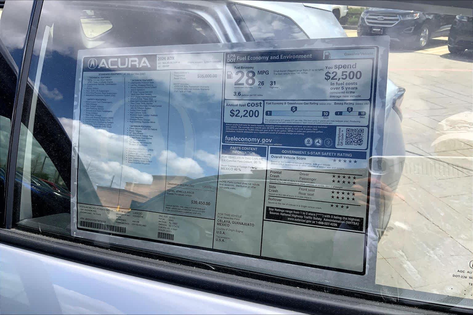 New 2026 Solar Silver Metallic Acura  image 22