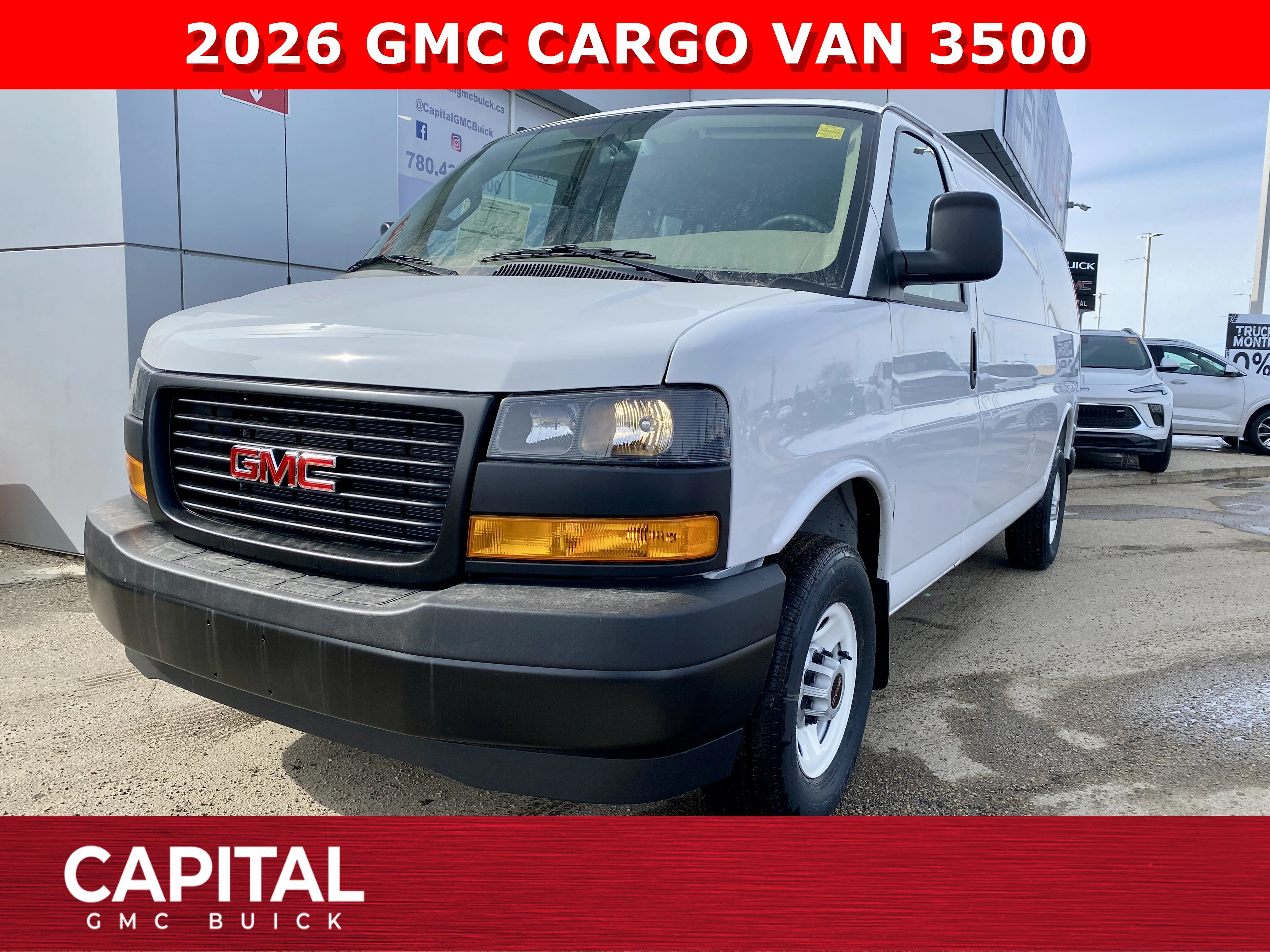 New 2026 Summit White GMC RWD 3500 155 image 1