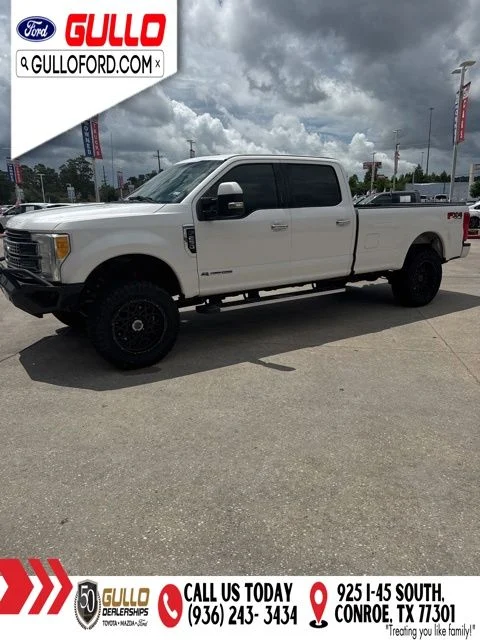 Used 2017 White Platinum Tri-Coat Metallic Ford Lariat image 6