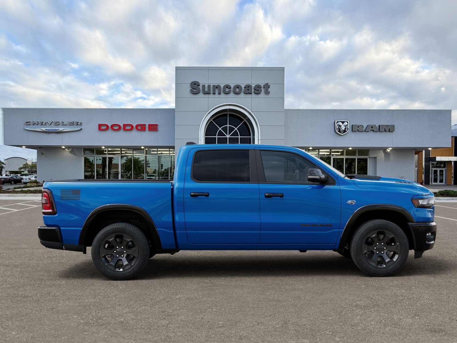 New 2026 Hydro Blue Pearl-Coat Exterior Paint RAM Big Horn/Lone Star image 53