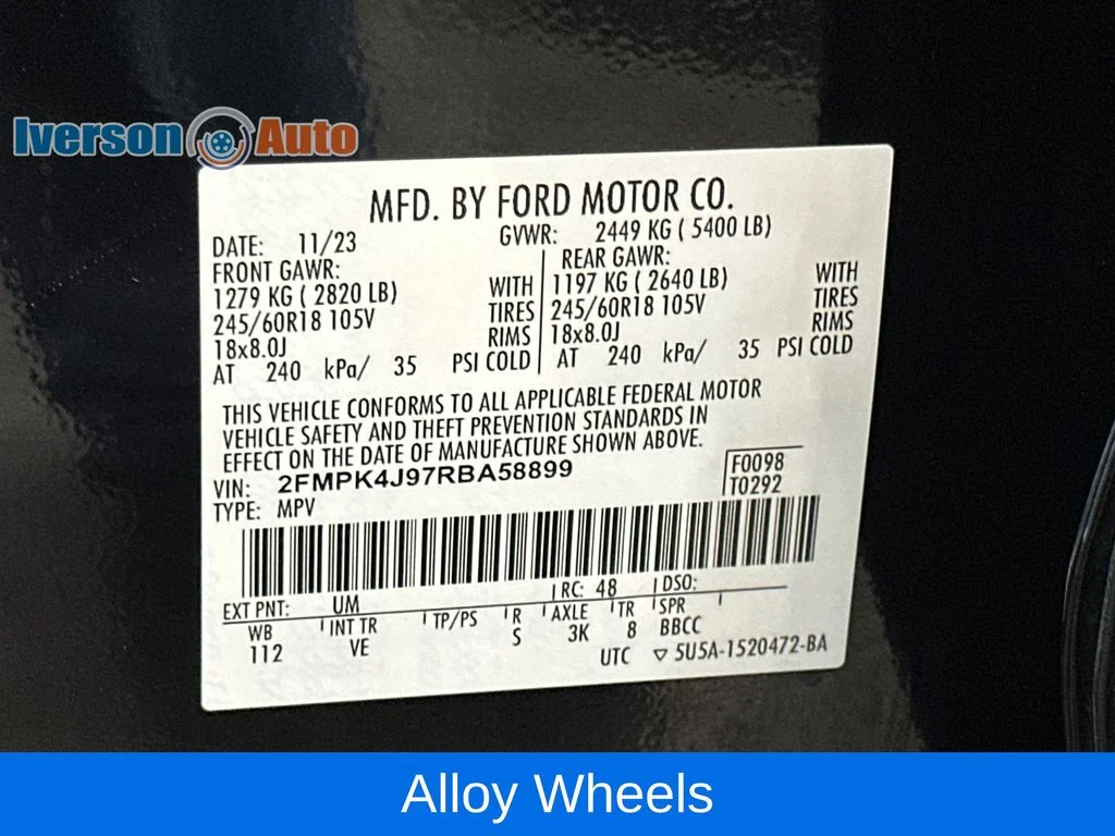 Used 2024 Black Ford SEL image 14