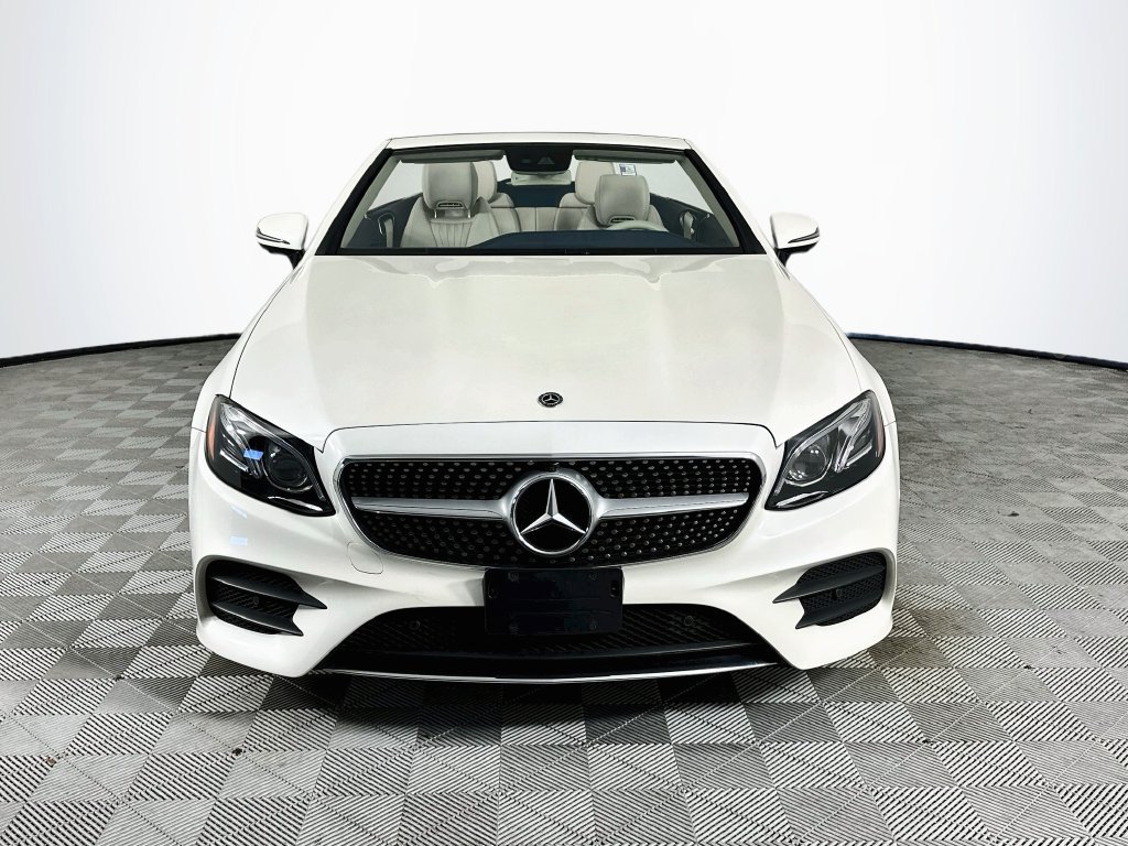 Used 2019 White Mercedes-Benz E 450 CONVERTIBLE BLUE TOP YACHT BLUE LEATHER INT. image 2