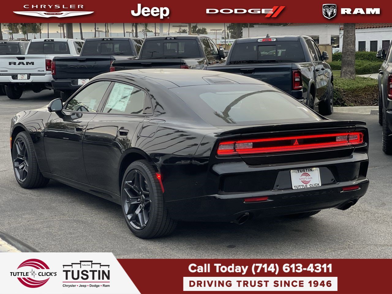 New 2026 Diamond Black Crystal Pearlcoat Dodge R/T Plus image 4