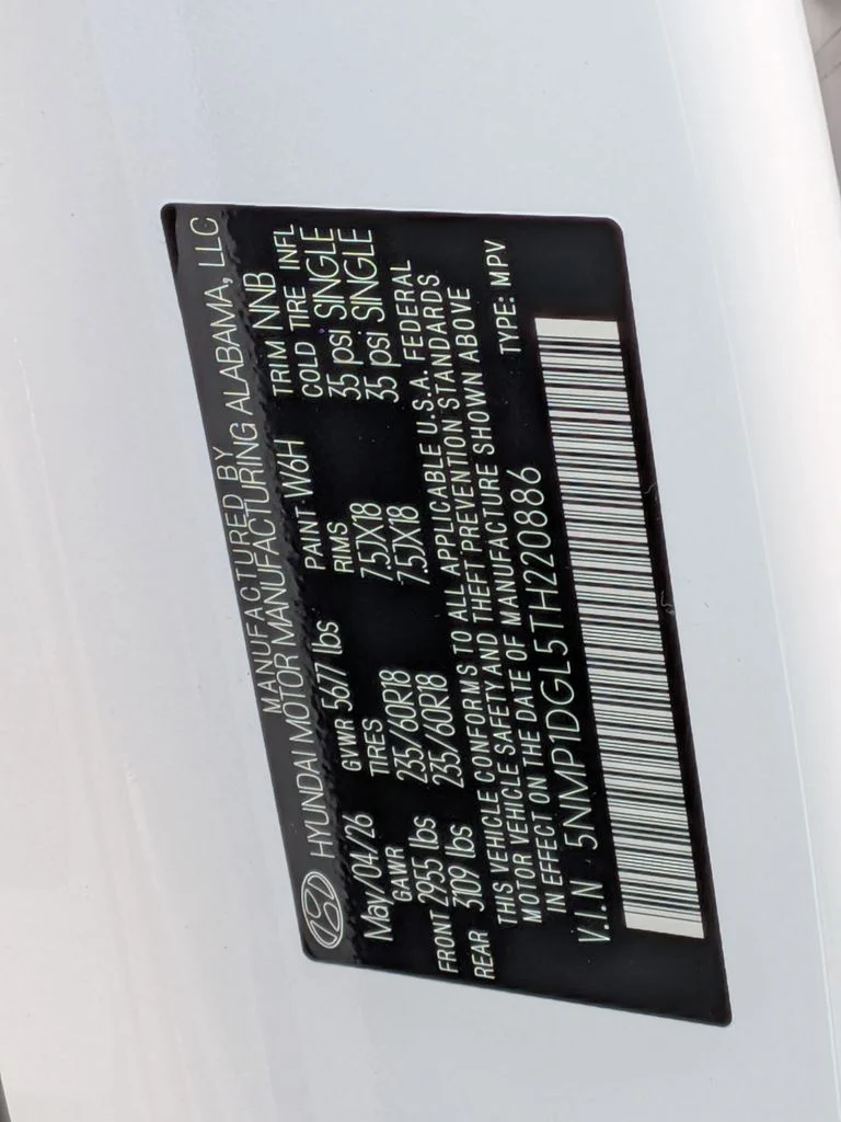 New 2026 White Hyundai SE image 34