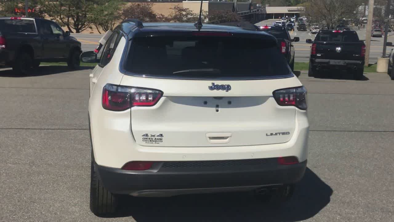 Used 2021 Pearl White Tri-Coat Jeep Limited image 7