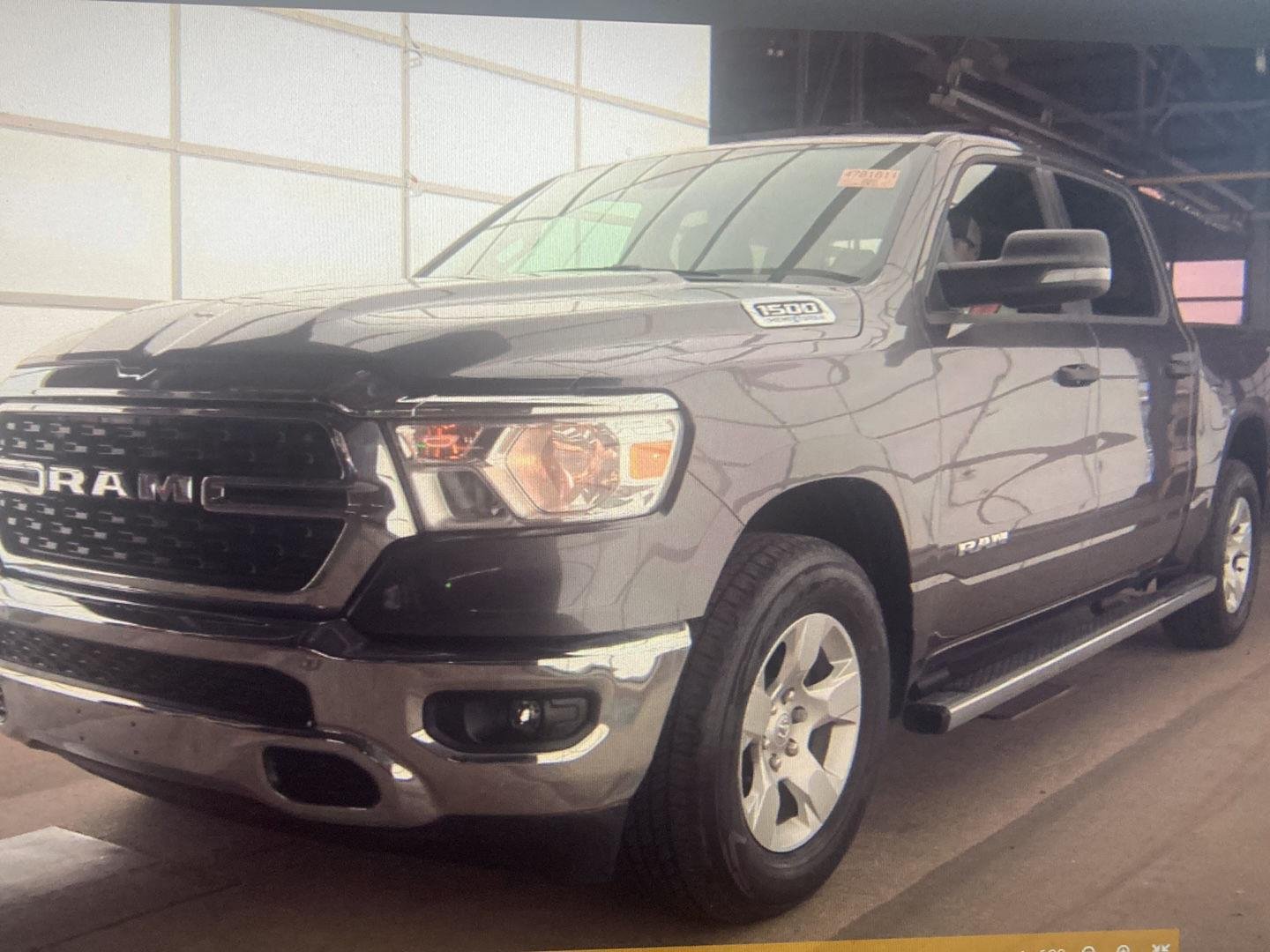Used 2023 Granite Crystal Metallic Clearcoat Ram Big Horn image 4