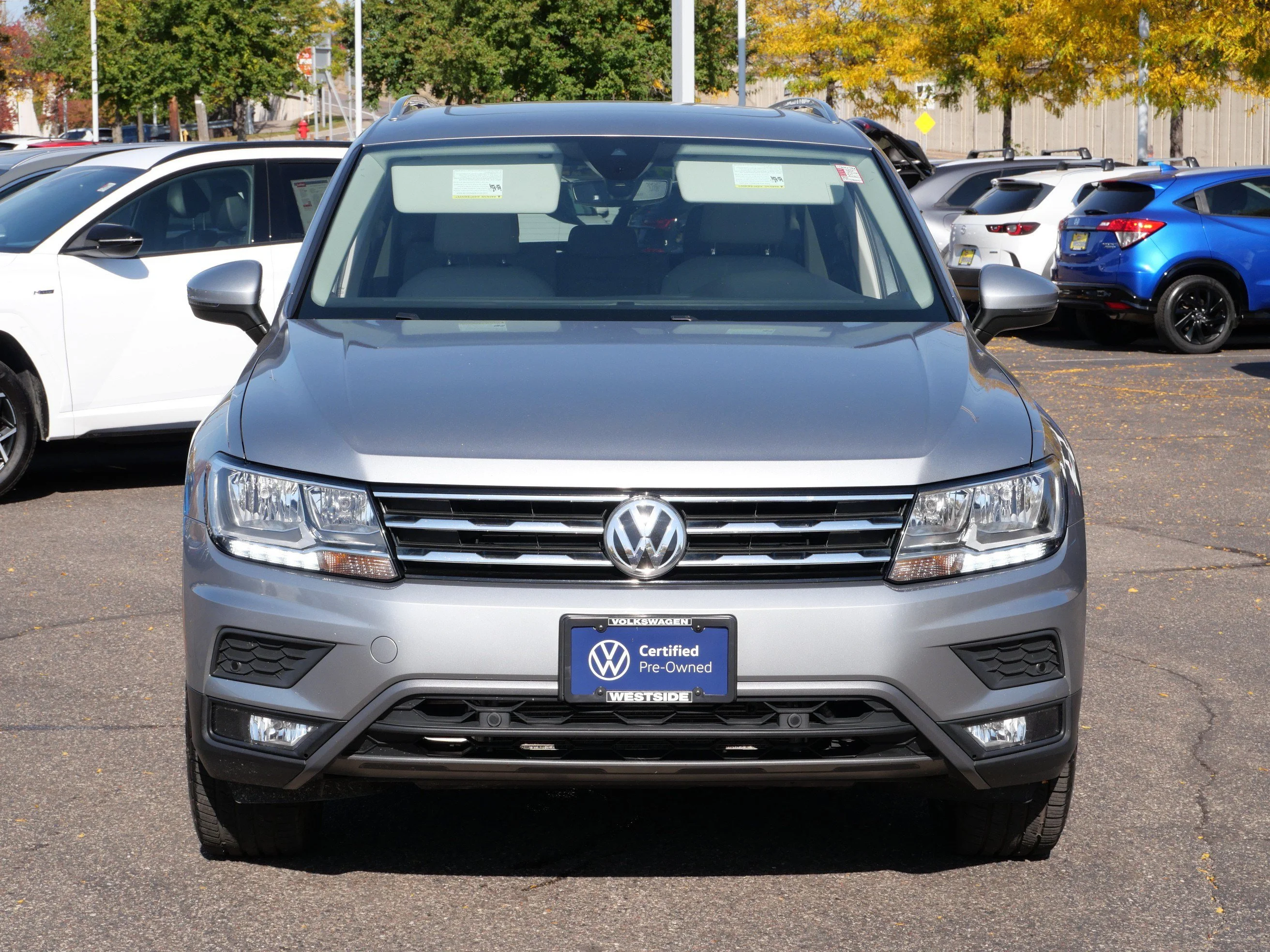Certified 2020 Volkswagen Tiguan SEL with VIN 3VV2B7AX2LM108002 for sale in St. Louis Park, MN