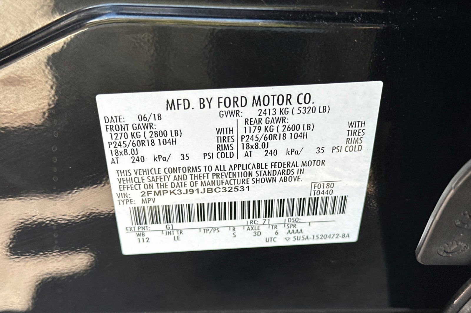 Used 2018 Black Ford SEL image 39