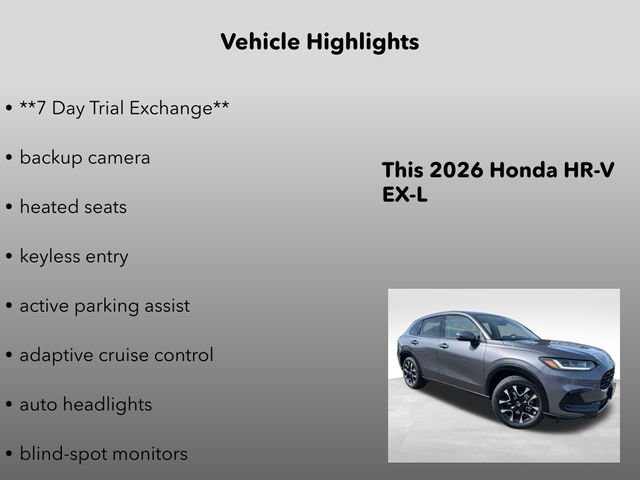 New 2026 Modern Steel Metallic Honda EX-L image 5