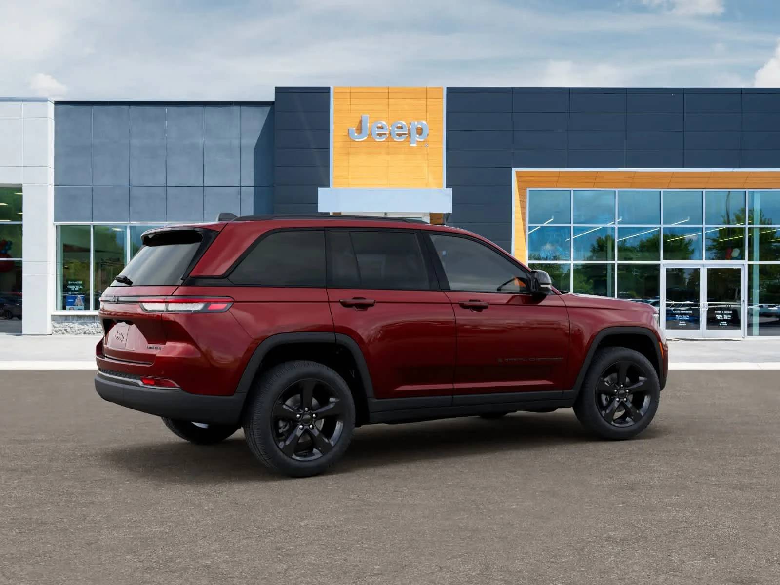 New 2025 Velvet Red Pearl-Coat Exterior Paint Jeep Limited image 4