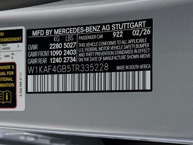 New 2026 Cirrus Silver Metallic Mercedes-Benz C 300 image 31